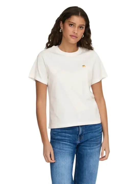 Jacqueline De Yong Damen T-Shirt Weiß | online kaufen