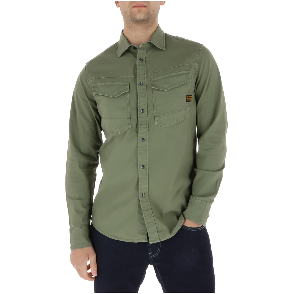 G-star Herren Hemd Grün 514182