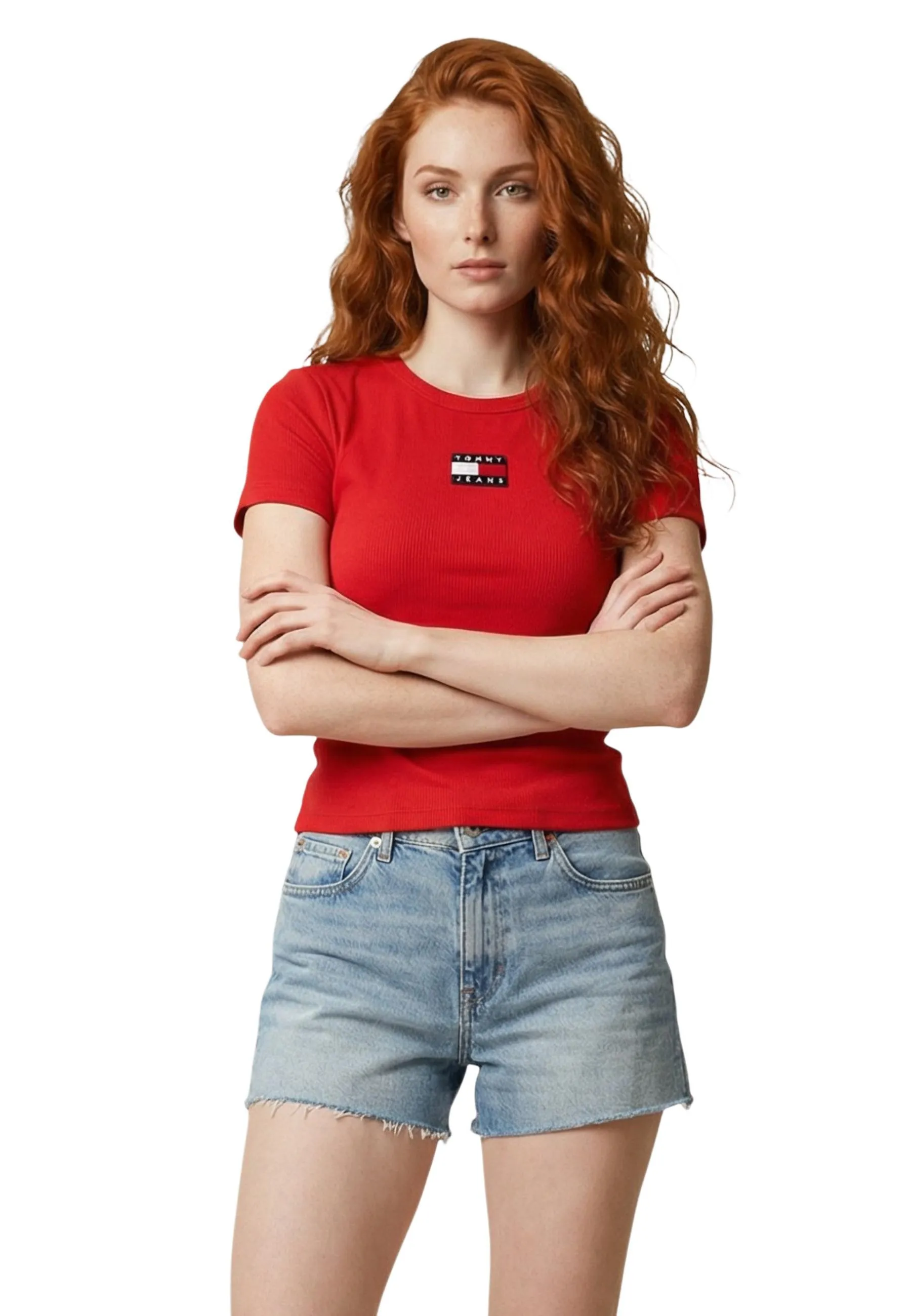 Damen T-Shirt Rot 514038