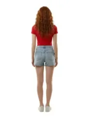 Tommy Hilfiger Jeans Damen T-Shirt Rot | online kaufen