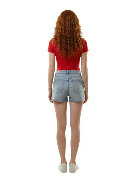 Tommy Hilfiger Jeans Damen T-Shirt Rot | online kaufen