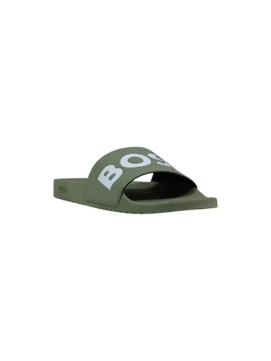 Boss Herren Pantolette Grün | online kaufen