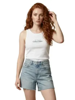 Calvin Klein Jeans Damen Tank-Tops Weiß | online kaufen
