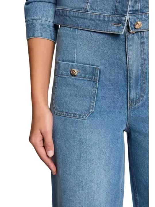 Morgan De Toi Damen Jeans Azurblau | online kaufen