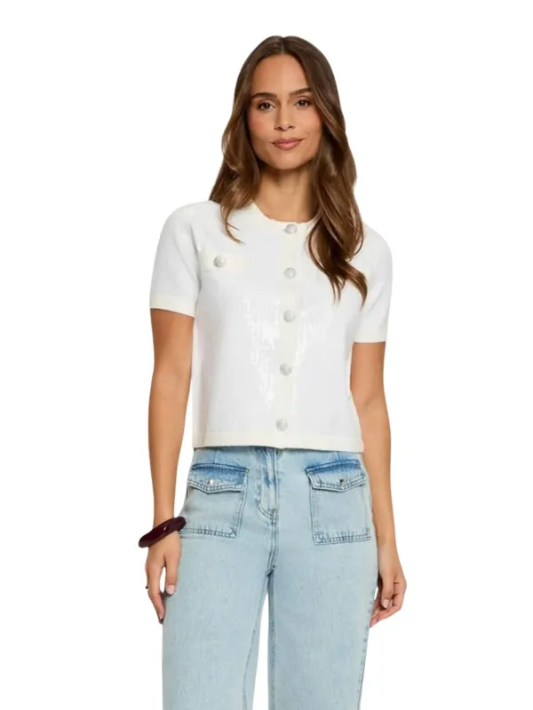 Morgan De Toi Damen Cardigan Weiß | online kaufen