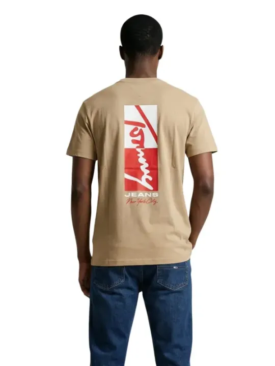 Mieten Sie Tommy Hilfiger Herren T-Shirt Beige - Flex-Fashion