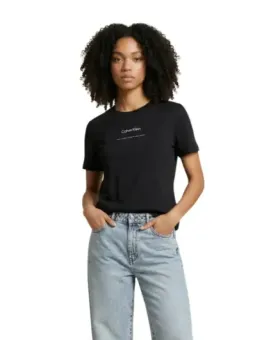 Calvin Klein Jeans Damen T-Shirt Schwarz | online kaufen