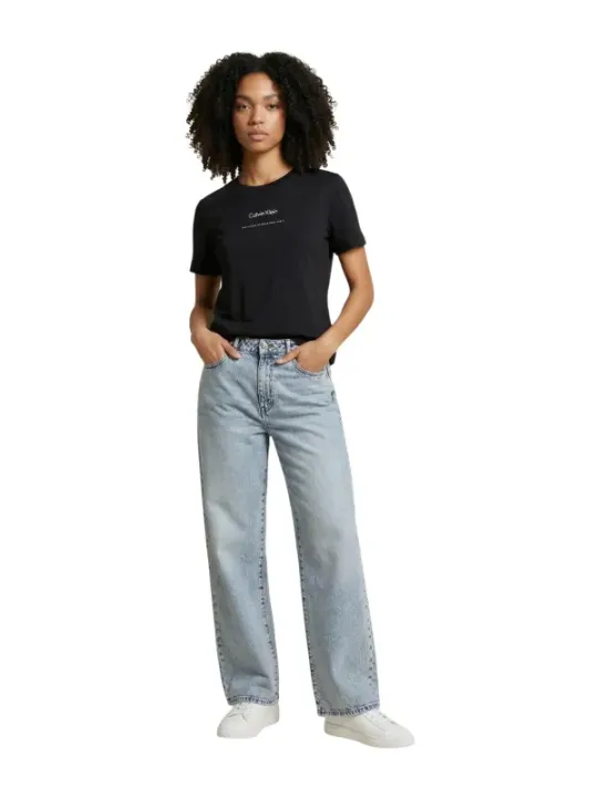 Calvin Klein Jeans Damen T-Shirt Schwarz | online kaufen