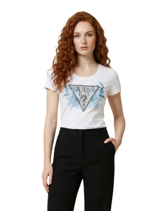 Guess Damen T-Shirt Weiß | online kaufen