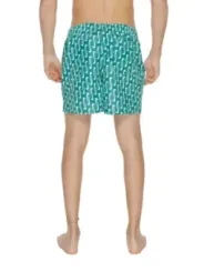 Teal Nike Badehose mit Muster