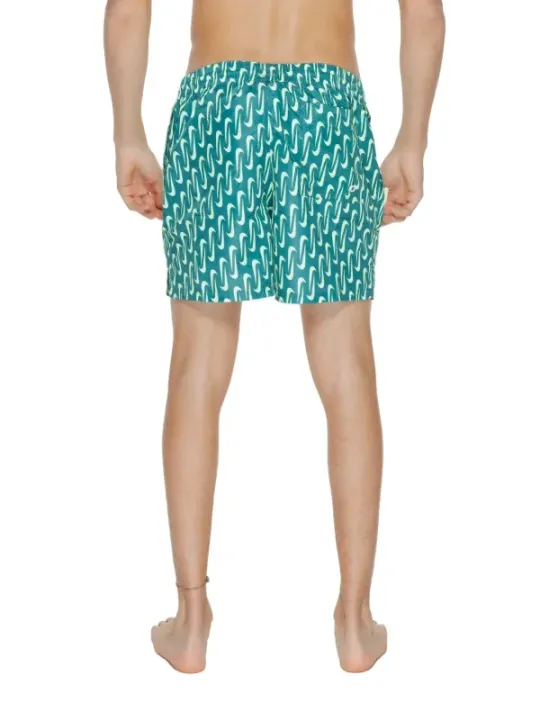 Teal Nike Badehose mit Muster