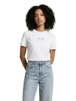 Calvin Klein Jeans Damen T-Shirt Weiß | online kaufen