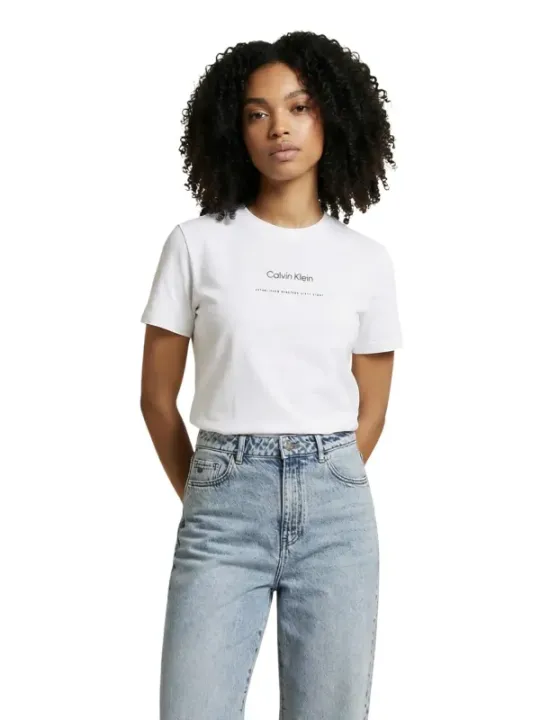 Calvin Klein Jeans Damen T-Shirt Weiß | online kaufen