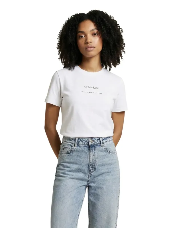 Calvin Klein Jeans Damen T-Shirt Weiß | online kaufen