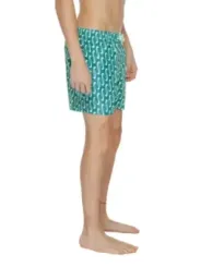 Grüne Nike Schwimmhose mit Muster