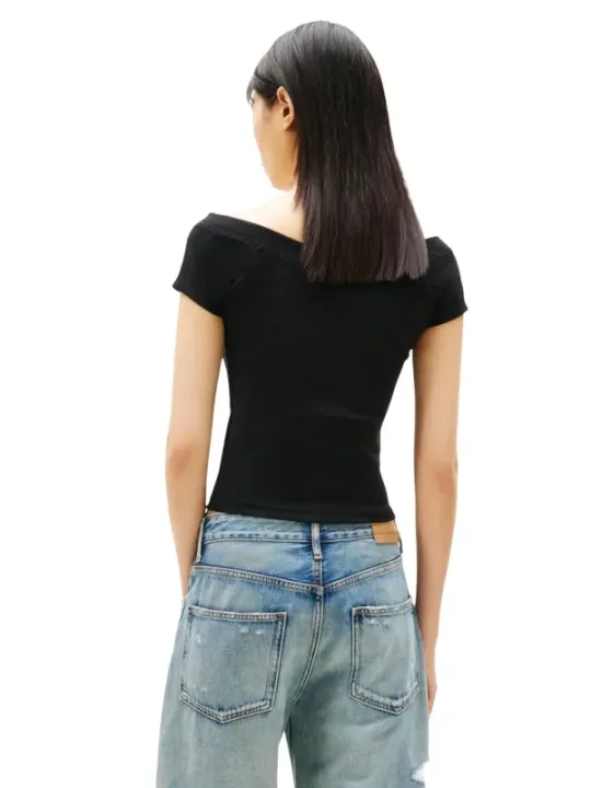 Tommy Hilfiger Jeans Damen Top Schwarz | online kaufen