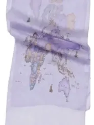 Alviero Martini Prima Classe Damen Halstuch Lila