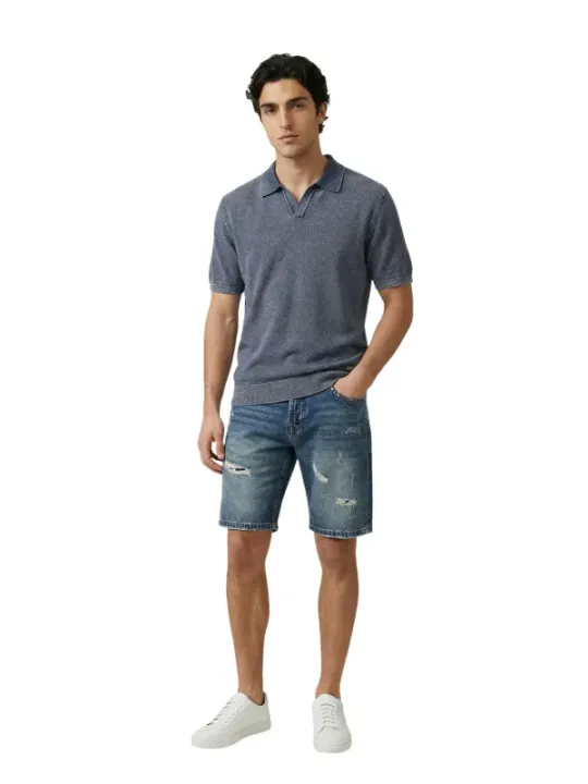 Gianni Lupo Herren Bermudas Blau | online kaufen