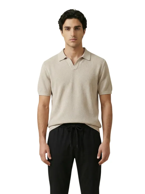 Gianni Lupo Herren Polo Beige | online kaufen