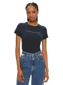 Tommy Hilfiger Jeans Damen T-Shirt Blau | online kaufen