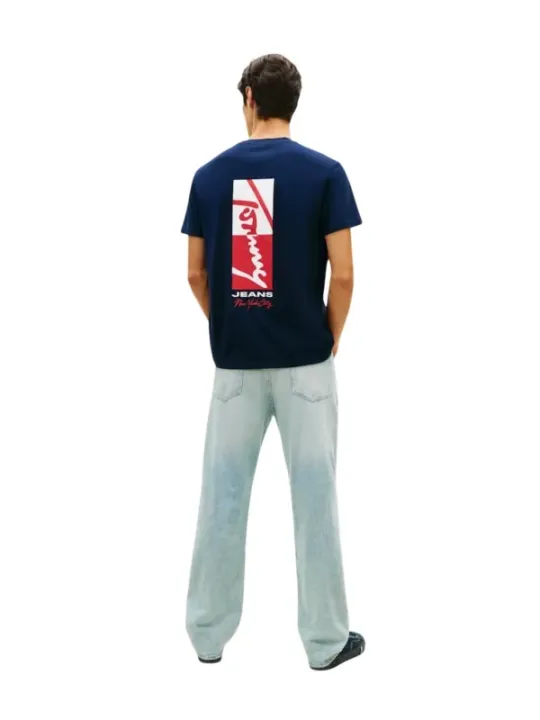 Tommy Hilfiger Jeans Herren T-Shirt Blau | online kaufen