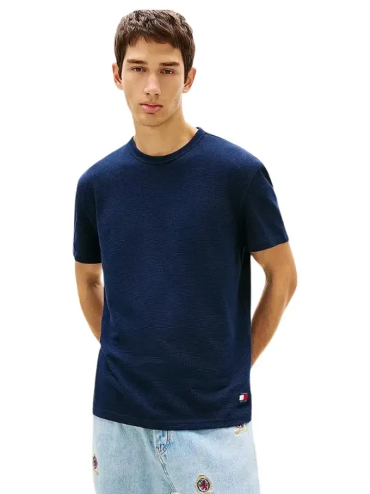 Tommy Hilfiger Jeans Herren T-Shirt Blau | online kaufen