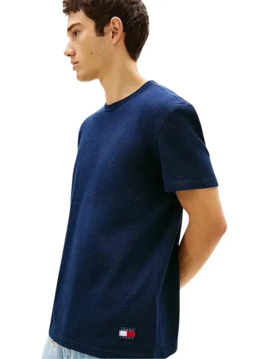 Tommy Hilfiger Jeans Herren T-Shirt Blau | online kaufen