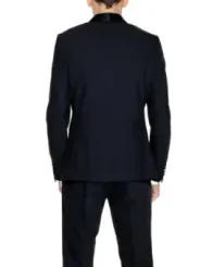 Moderner schwarzer und grauer Herrenanzug