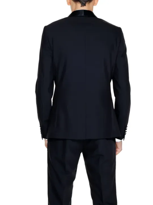 Moderner schwarzer und grauer Herrenanzug