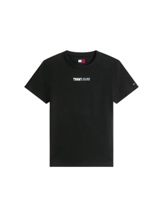 Tommy Hilfiger Jeans Damen T-Shirt Schwarz | online kaufen