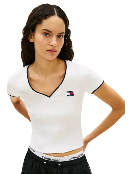 Tommy Hilfiger Jeans Damen Top Beige | online kaufen