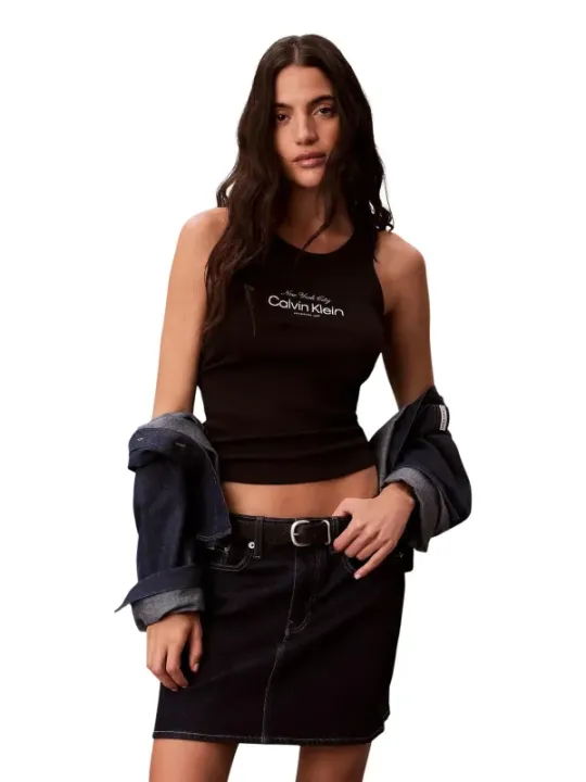 Calvin Klein Jeans Damen Top Schwarz | online kaufen