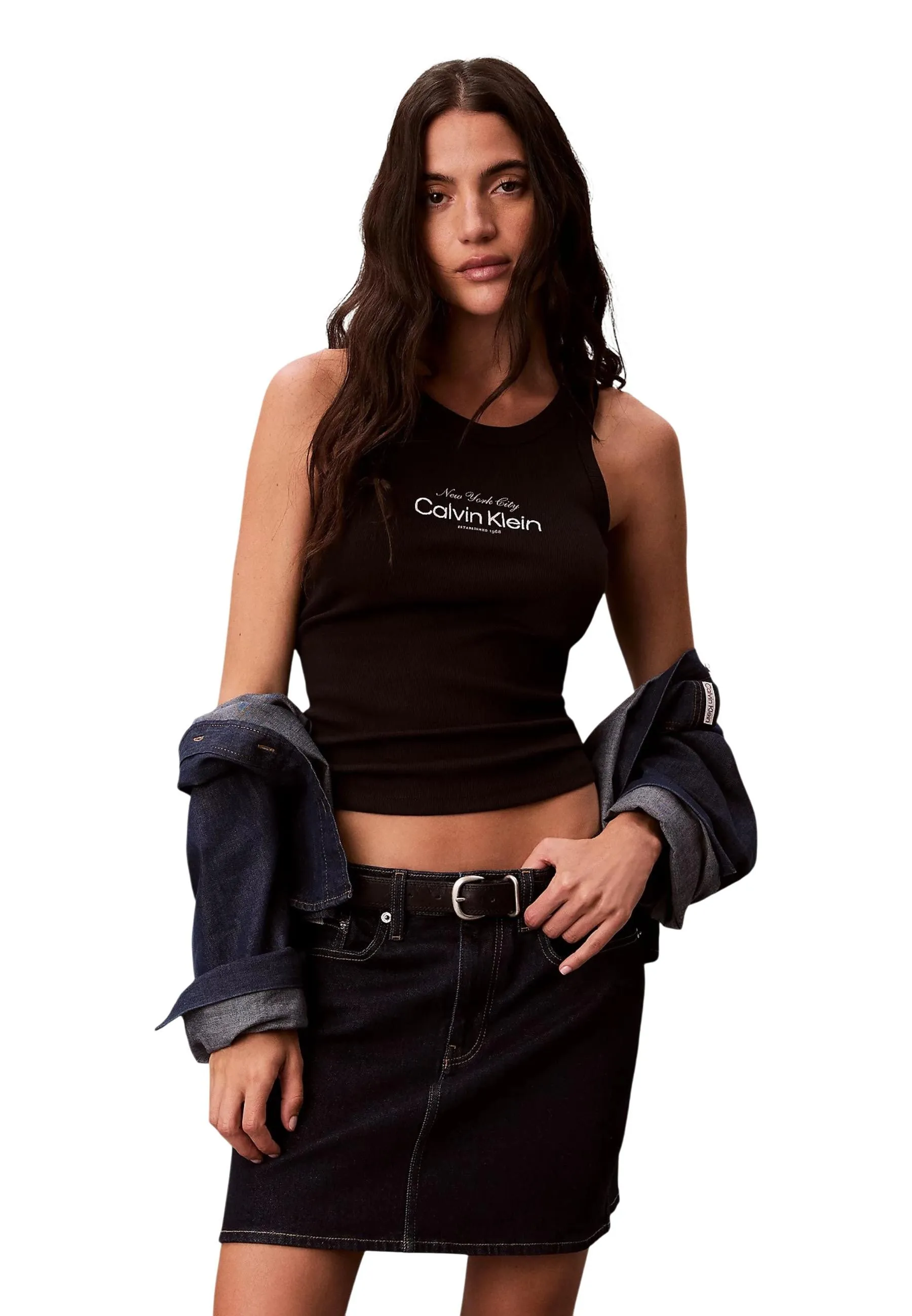 Damen Top Schwarz 513363
