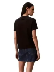 Calvin Klein Jeans Damen T-Shirt Schwarz | online kaufen