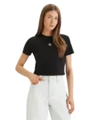 Calvin Klein Jeans Damen T-Shirt Schwarz | online kaufen
