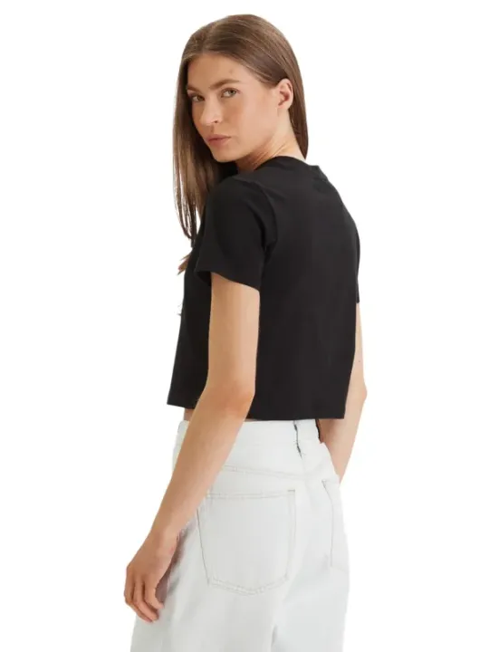 Calvin Klein Jeans Damen T-Shirt Schwarz | online kaufen