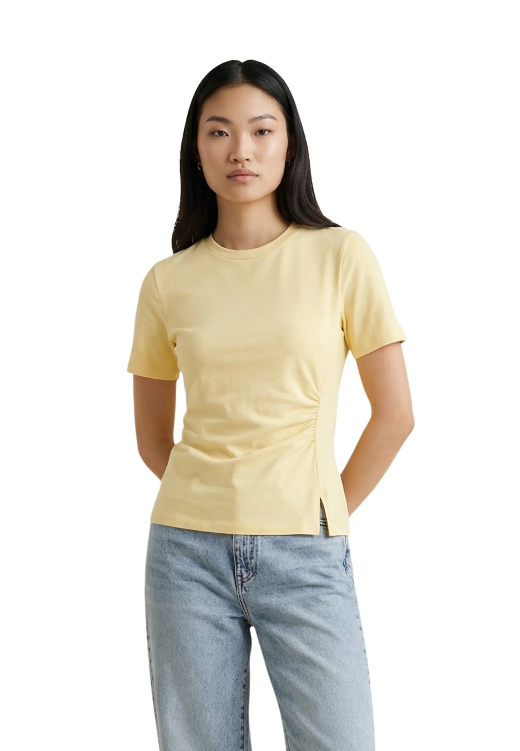 Damen T-Shirt Gelb 513358