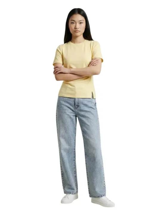 Jacqueline De Yong Damen T-Shirt Gelb | online kaufen