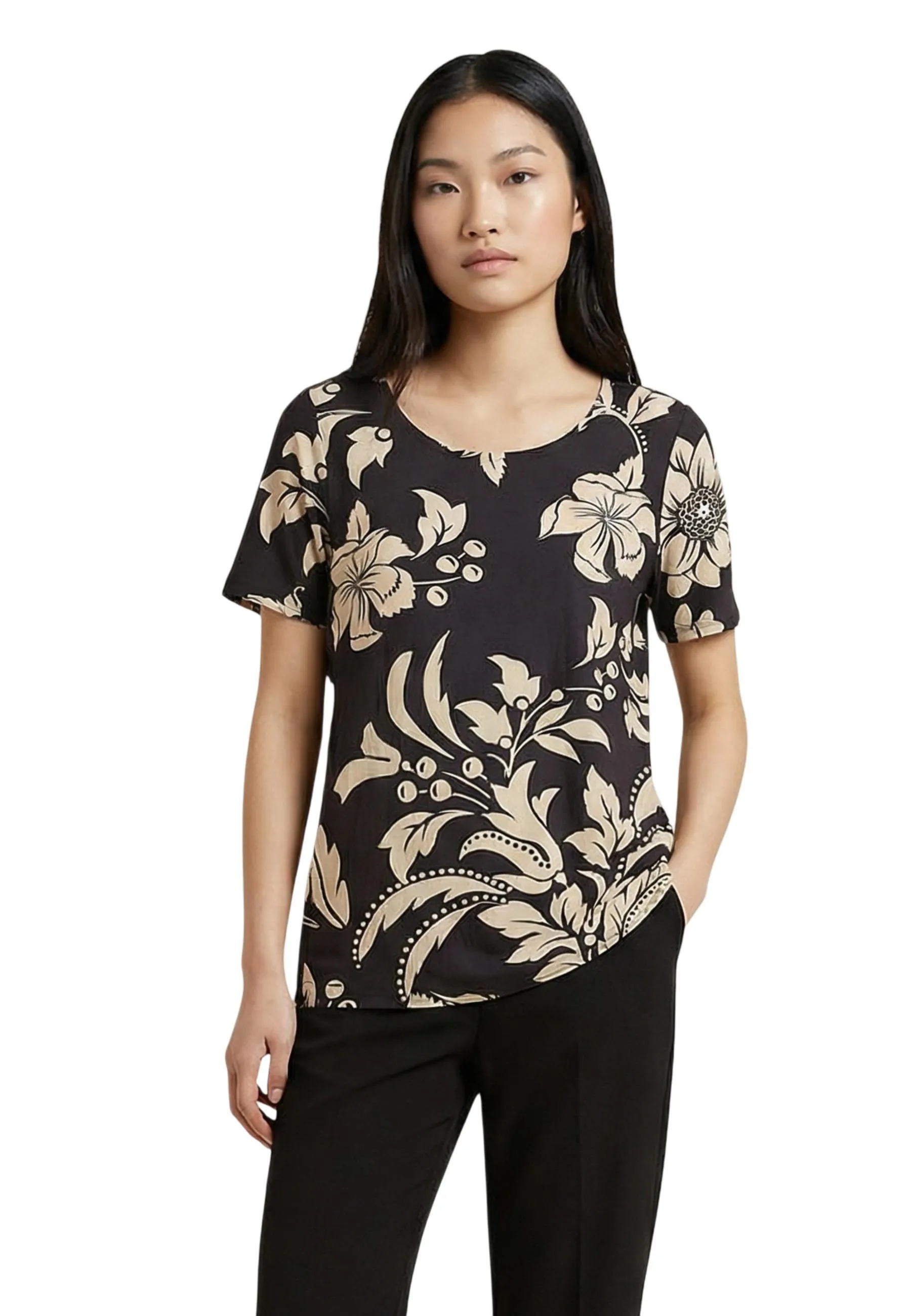 Damen Bluse Schwarz 513357