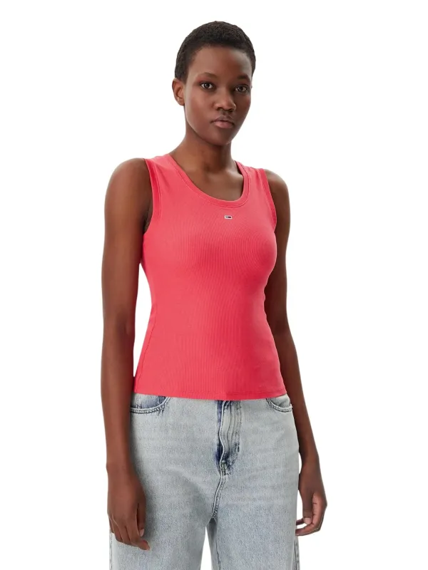 Tommy Hilfiger Jeans Damen Tank-Tops Fuchsinrot