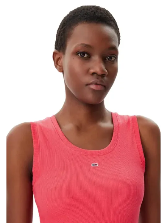 Tommy Hilfiger Jeans Damen Tank-Tops Fuchsinrot