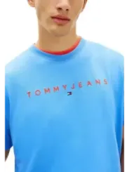Tommy Hilfiger Jeans Herren T-Shirt Azurblau | online kaufen