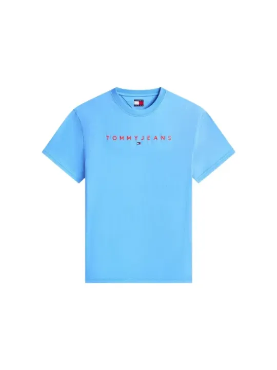 Tommy Hilfiger Jeans Herren T-Shirt Azurblau | online kaufen