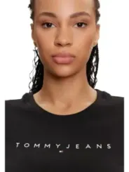 Tommy Hilfiger Jeans Damen T-Shirt Schwarz | online kaufen