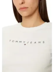 Tommy Hilfiger Jeans Damen T-Shirt Beige | online kaufen