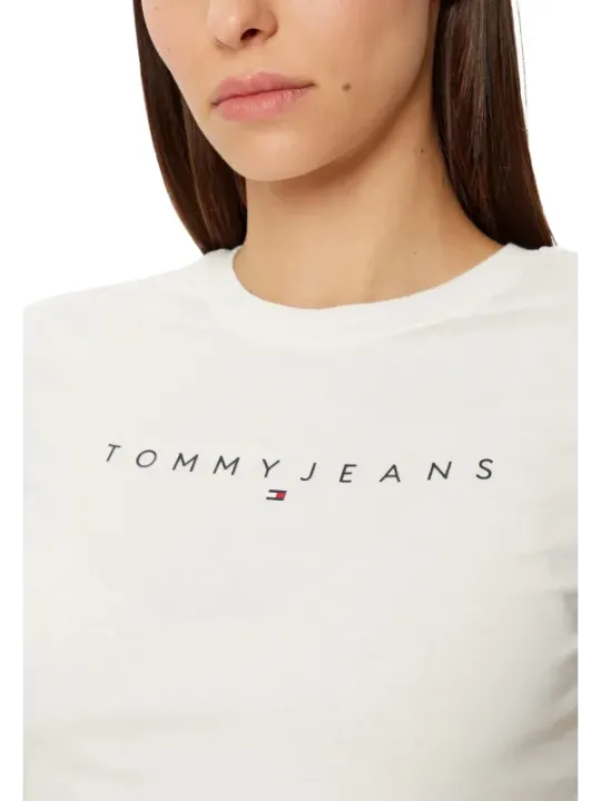 Tommy Hilfiger Jeans Damen T-Shirt Beige | online kaufen