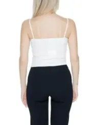 Hoch taillierte, blaue Skinny Jeans