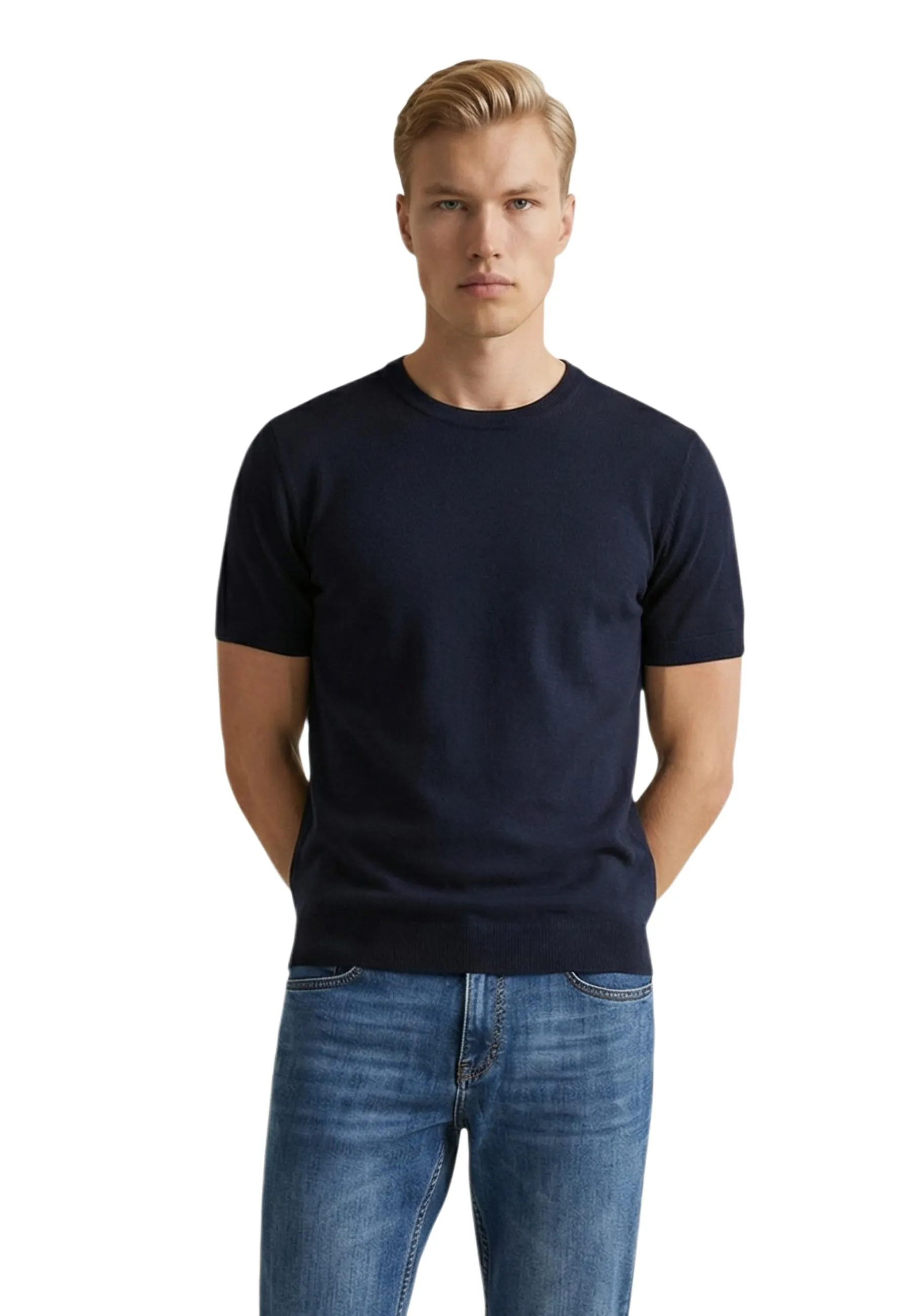 Yos Herren T-Shirt Blau 517775