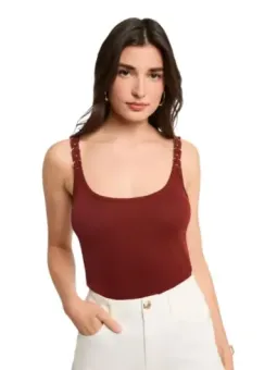 Morgan De Toi Damen Tank-Tops Braun | online kaufen
