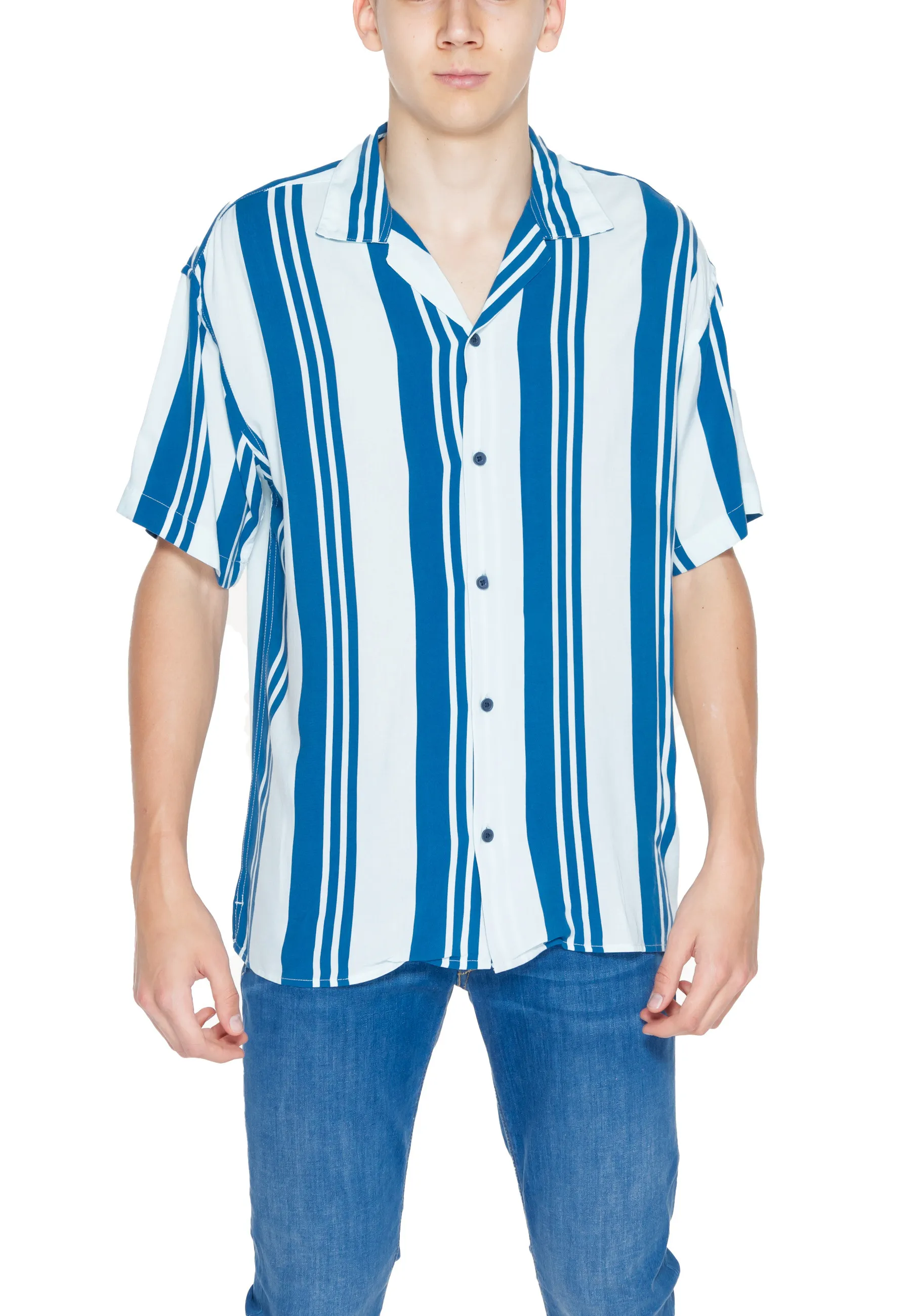 Herren Hemd Azurblau 473964